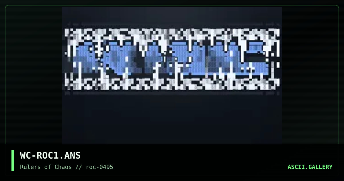 Roc Logo, by wolfchild, 1995