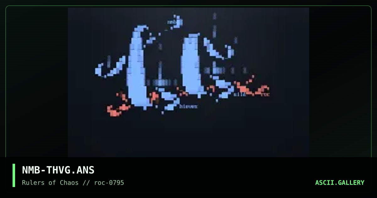 Thieves Guild, by ninja-man bob, 1995