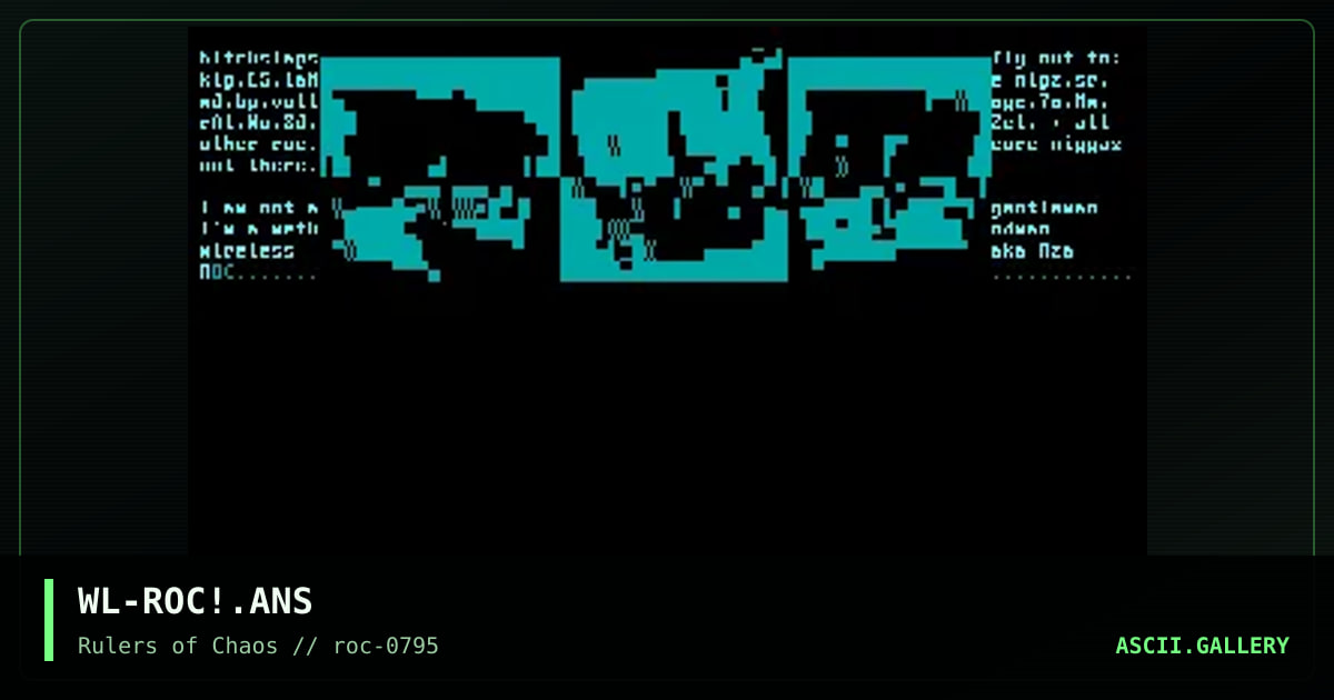 Rulers Of Chaos, by wireless, 1995