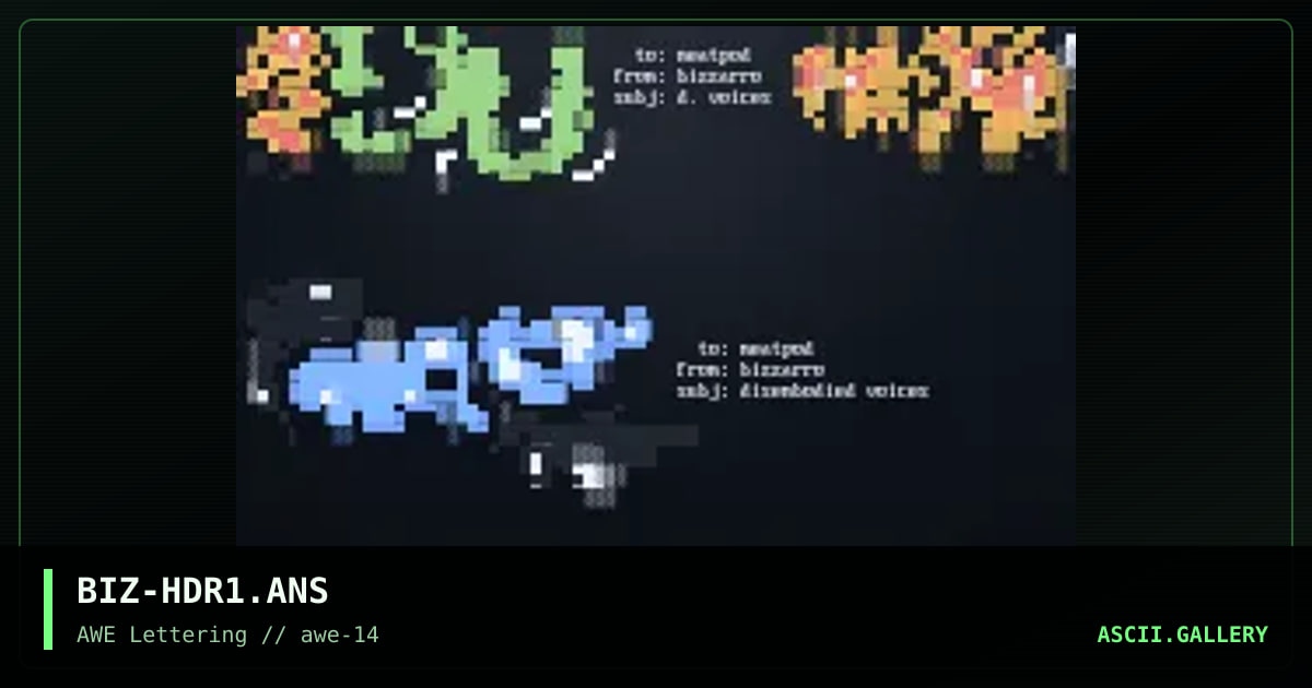 Headers #01, by bizzarro, 1998