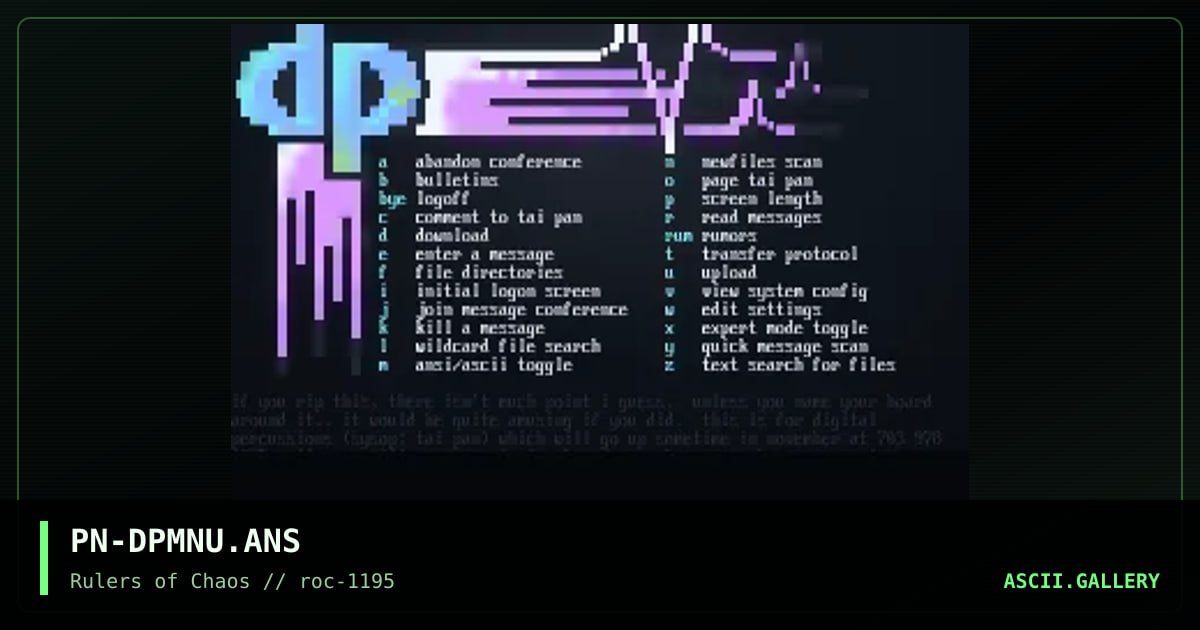 Digital Percussions, by panacea, 1995