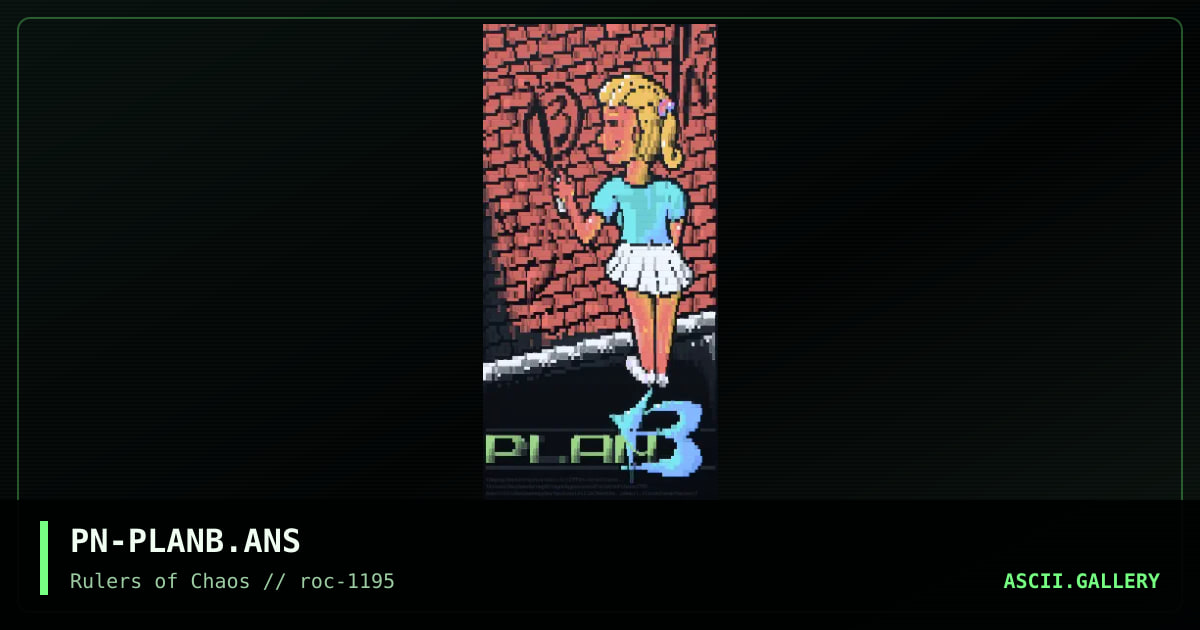 Plan B, by panacea, 1995