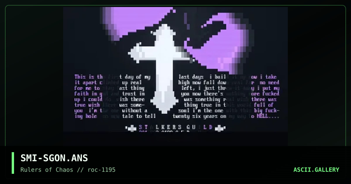 Stalker's Guild, by samurai, 1995