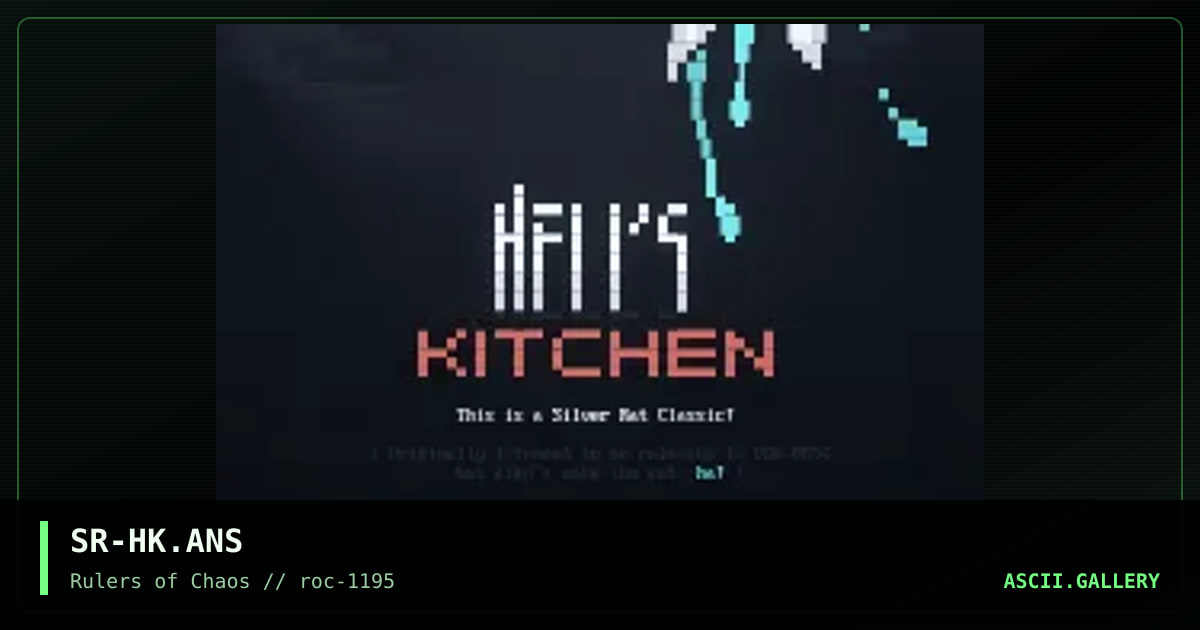 Hell's Kitchen, by silver rat, 1995