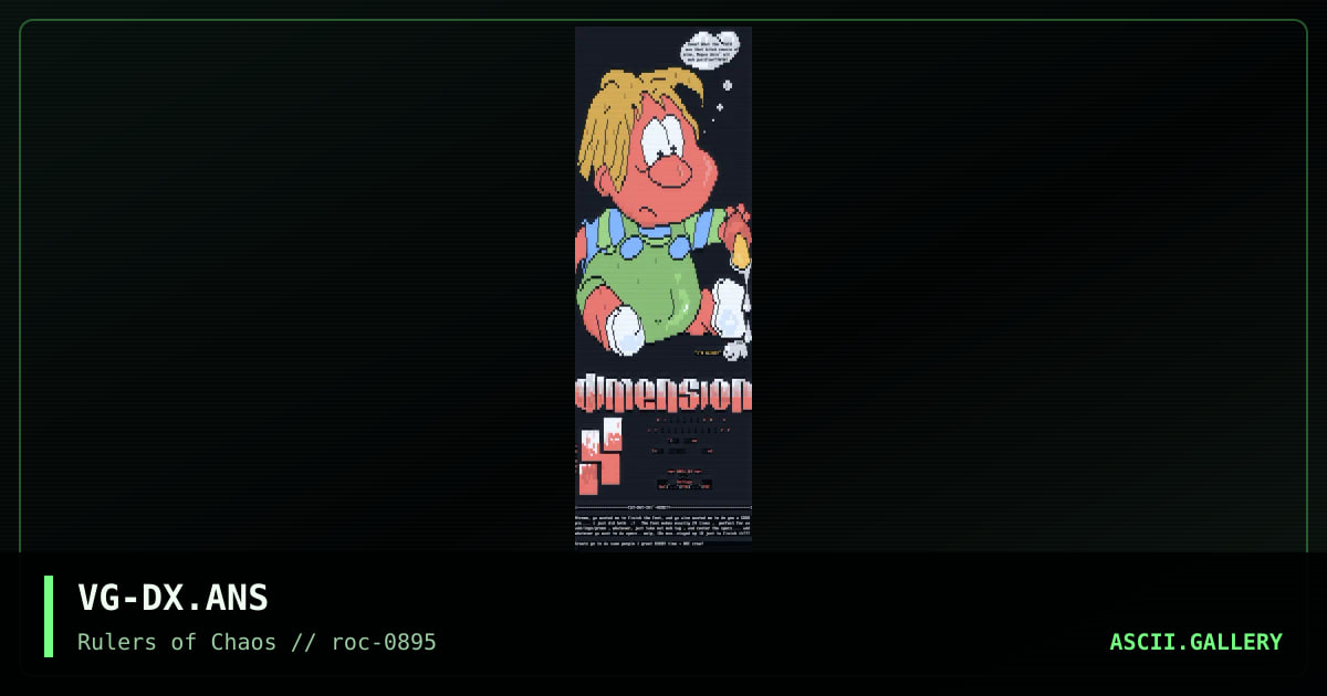 Dimension X, by voltage, 1995