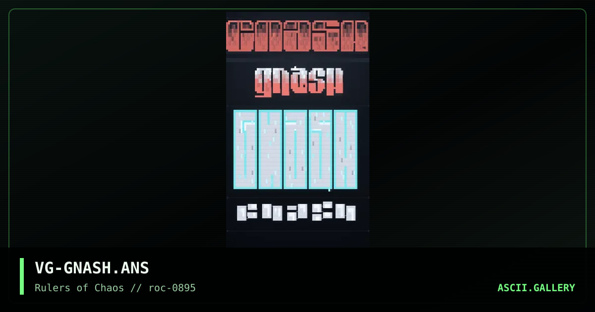 GNASH Logos, by voltage, 1995