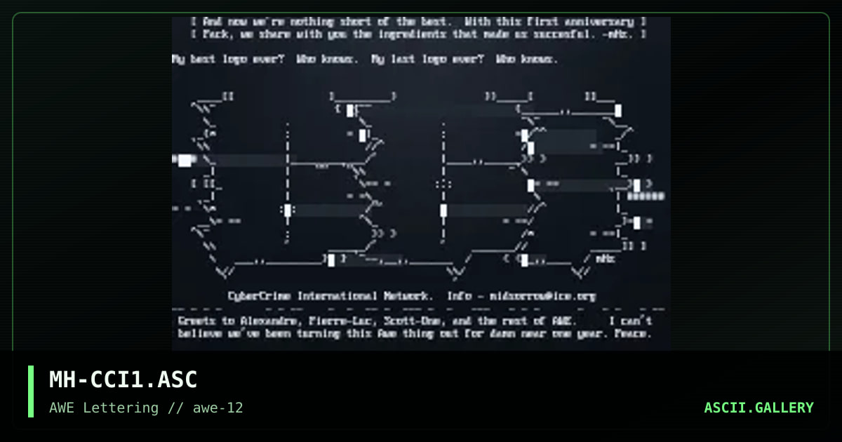 Cybercrime International, by megga hertz, 1997