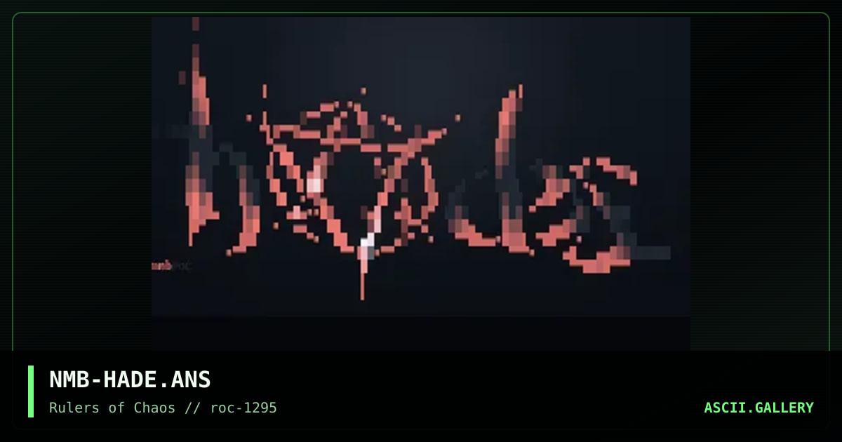 Hades, by ninja-man bob, 1995