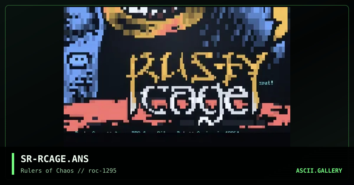 Rusty Cage, by silver rat, 1995