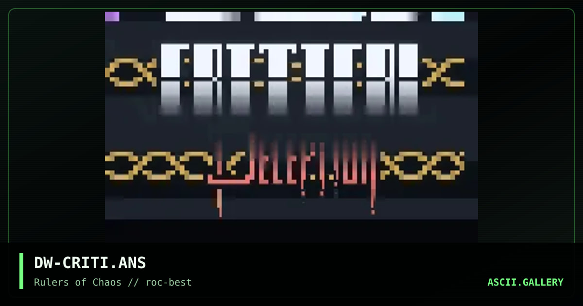 Critical Deception, by digital warrior, 1998