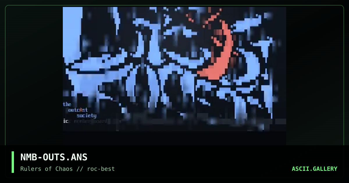 Outcast Society, by ninja-man bob, 1998