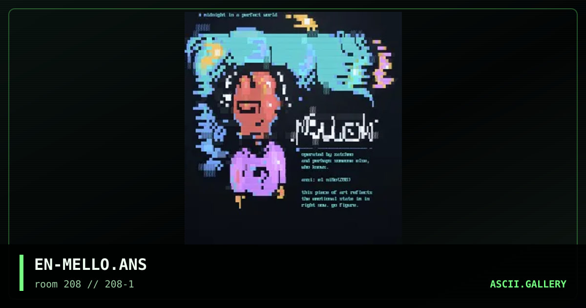 mellow, by el nino, 1999