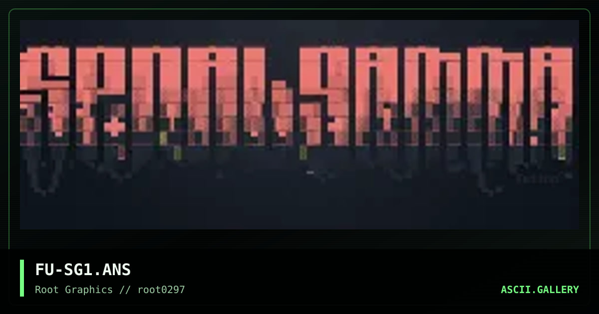 Spinal Gamma, by fusion, 1997