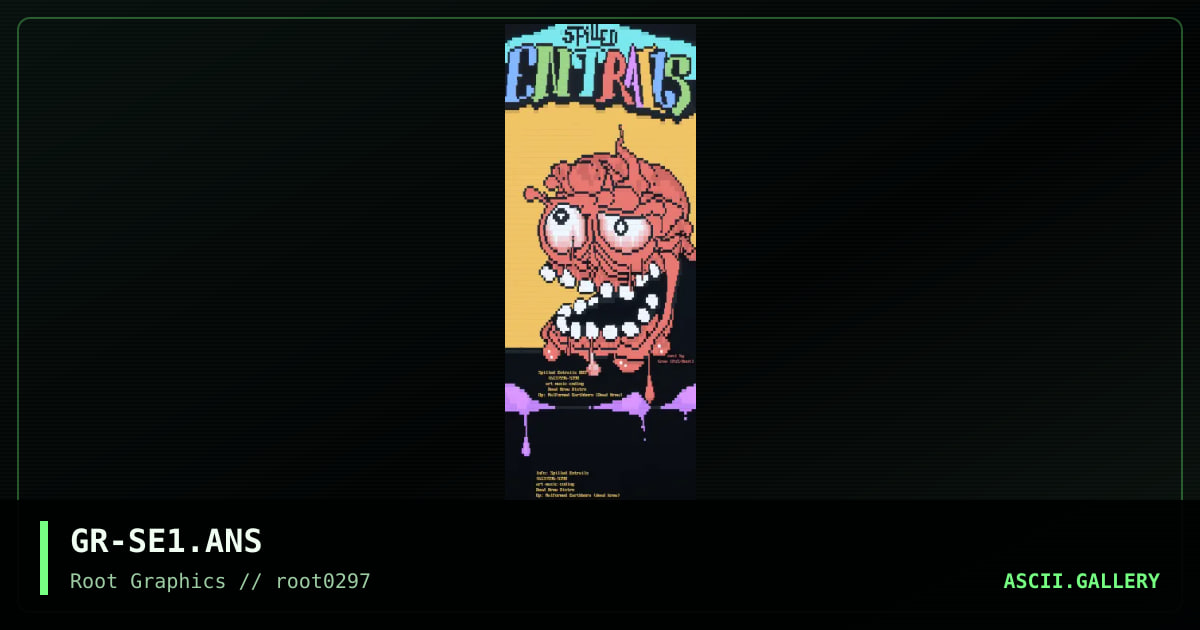 Spilled Entrails, by gree, 1997