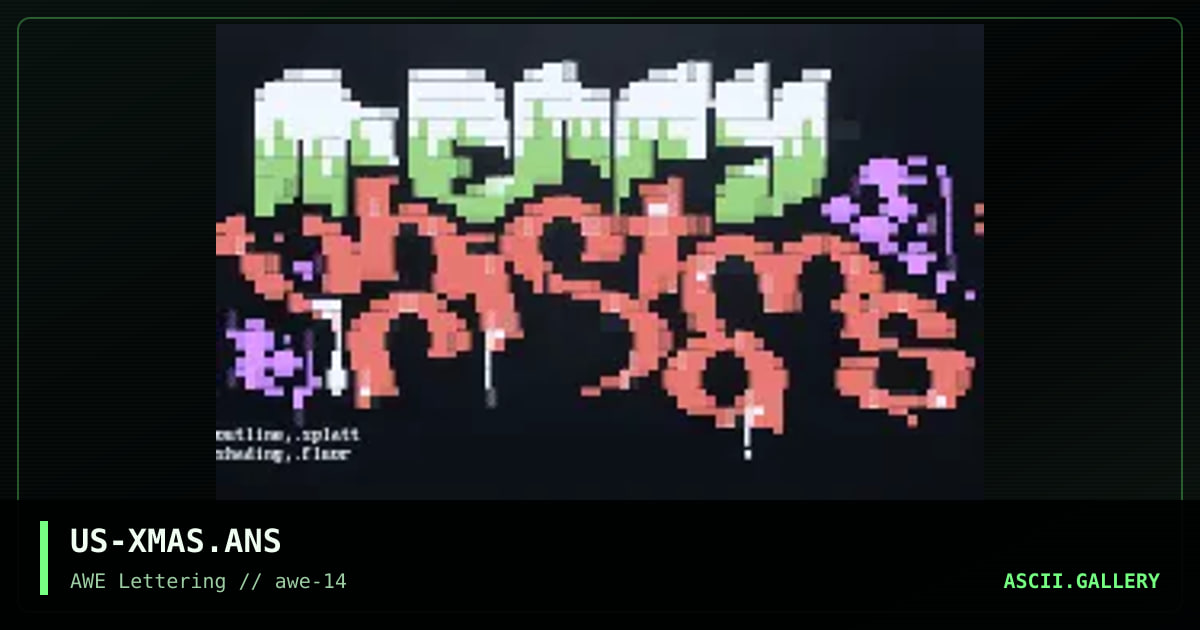 Merry Christmas, by splatt, fluor, 1998