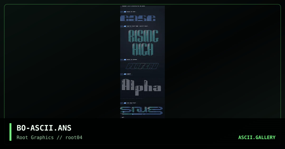 ascii stack, by burnout-root, 1997