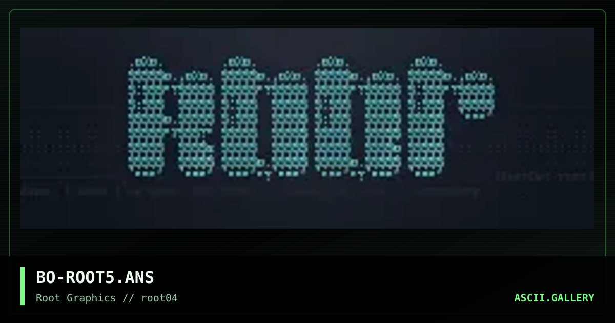 root font, by burnout-root, 1997