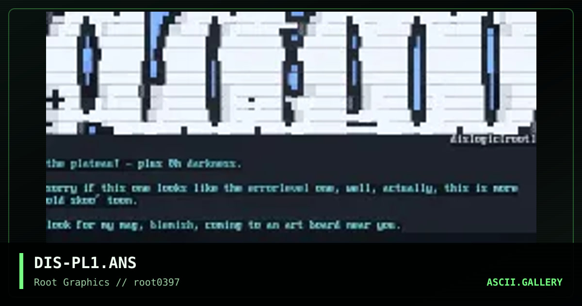 Plateau, by dislogic, 1997
