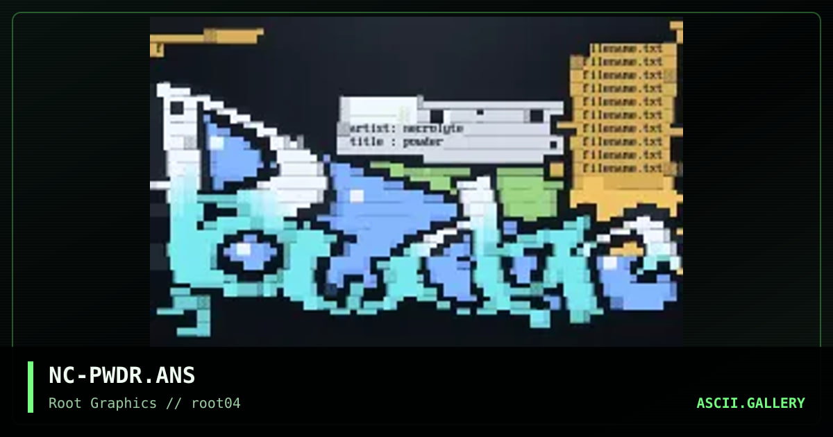 powder interface, by necrolyte, 1997