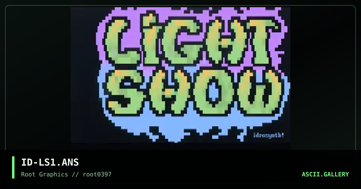 Light Show, by idrosynth, 1997