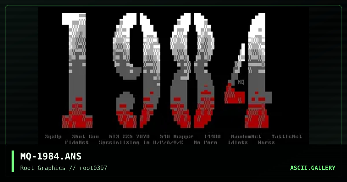 1984, by moleql, 1997