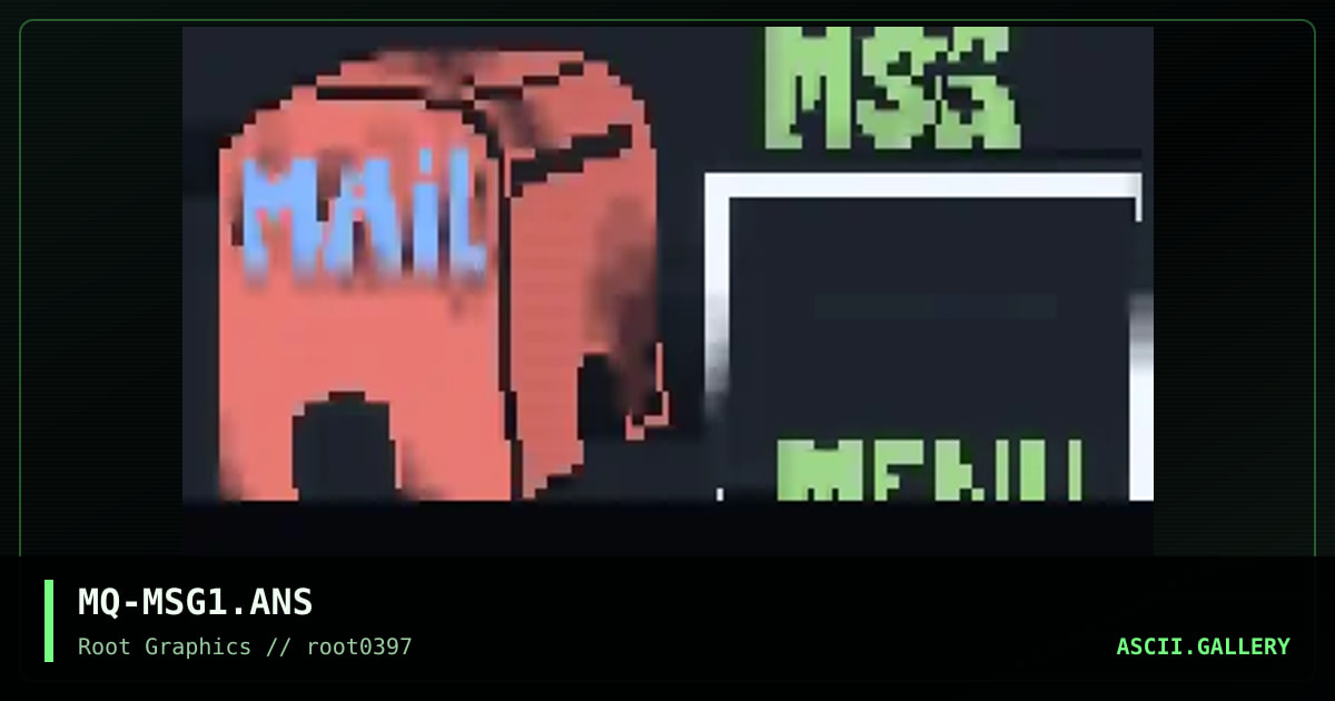 Msg Menu, by moleql, 1997