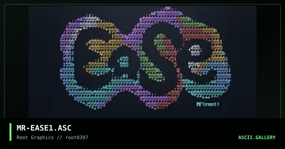 Ease, by morrow, 1997