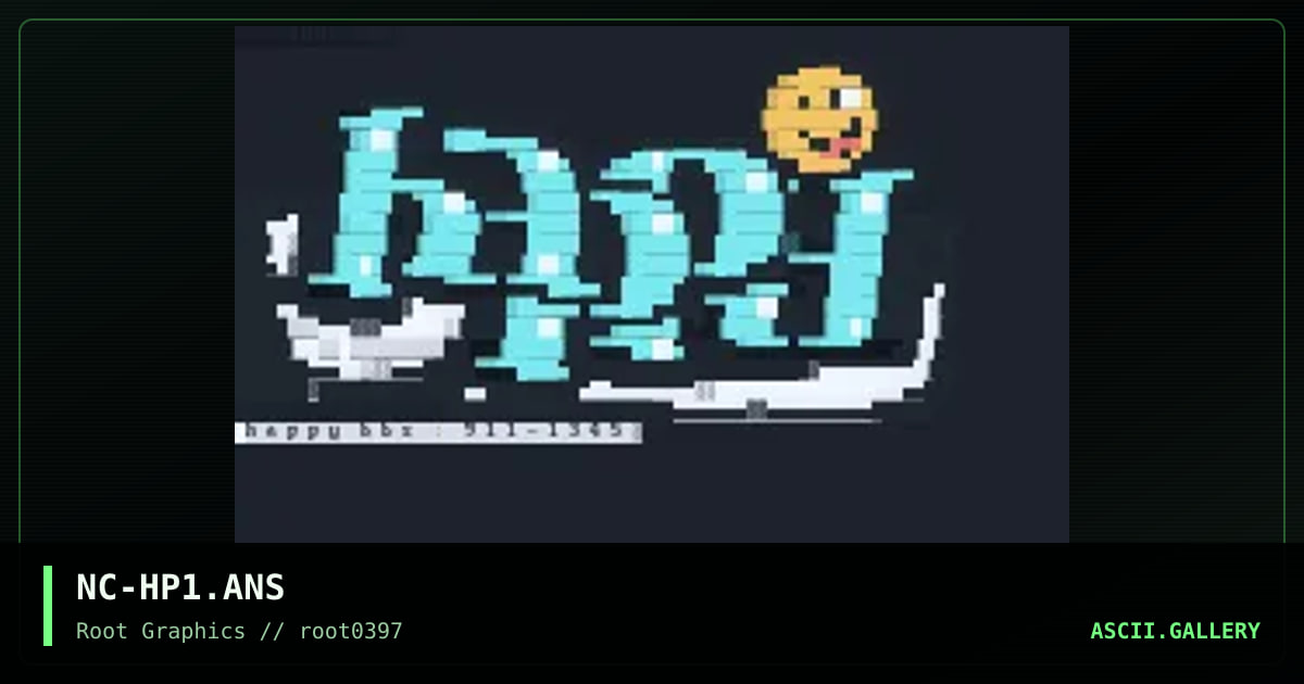 Happy BBS, by necrolyte, 1997