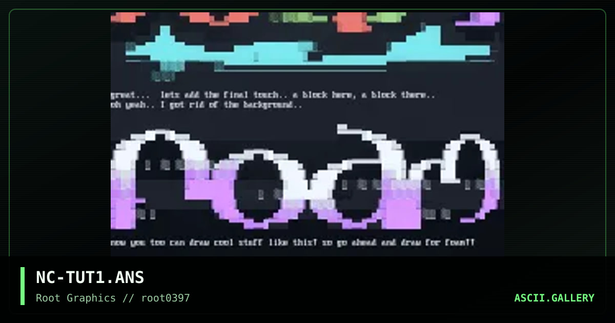 Ansi Tutorial, by necrolyte, 1997