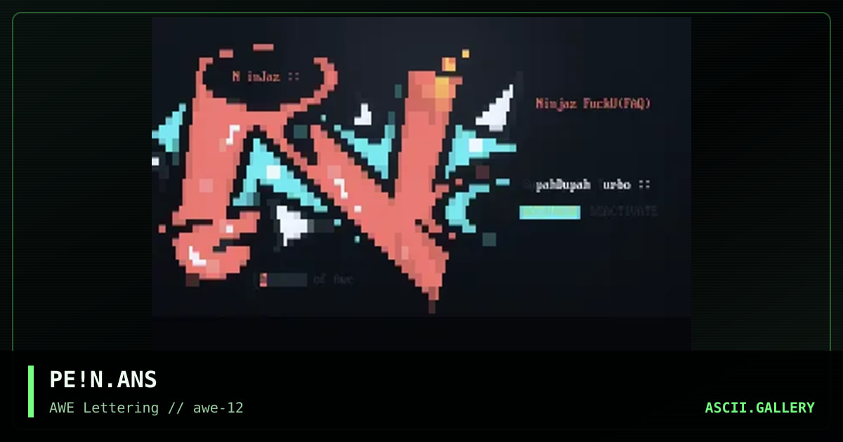 Ninjaz, by phonyeye, 1997