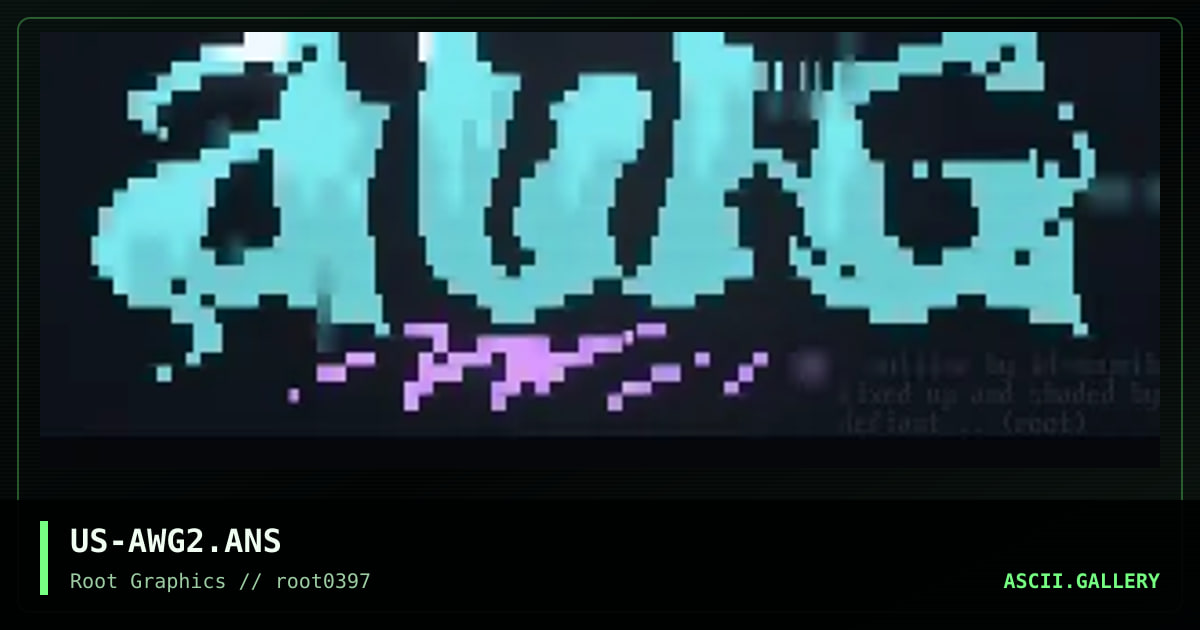 Awg, by defiant, idrosynth, 1997