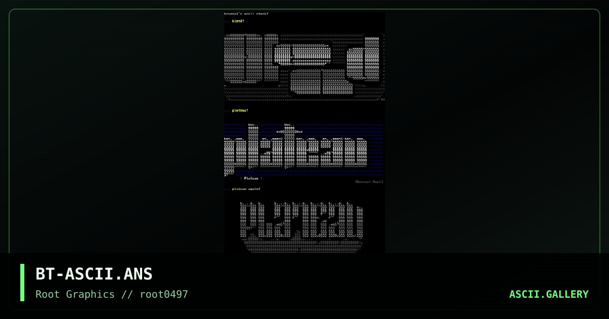 ascii stack, by burnout-root, 1997