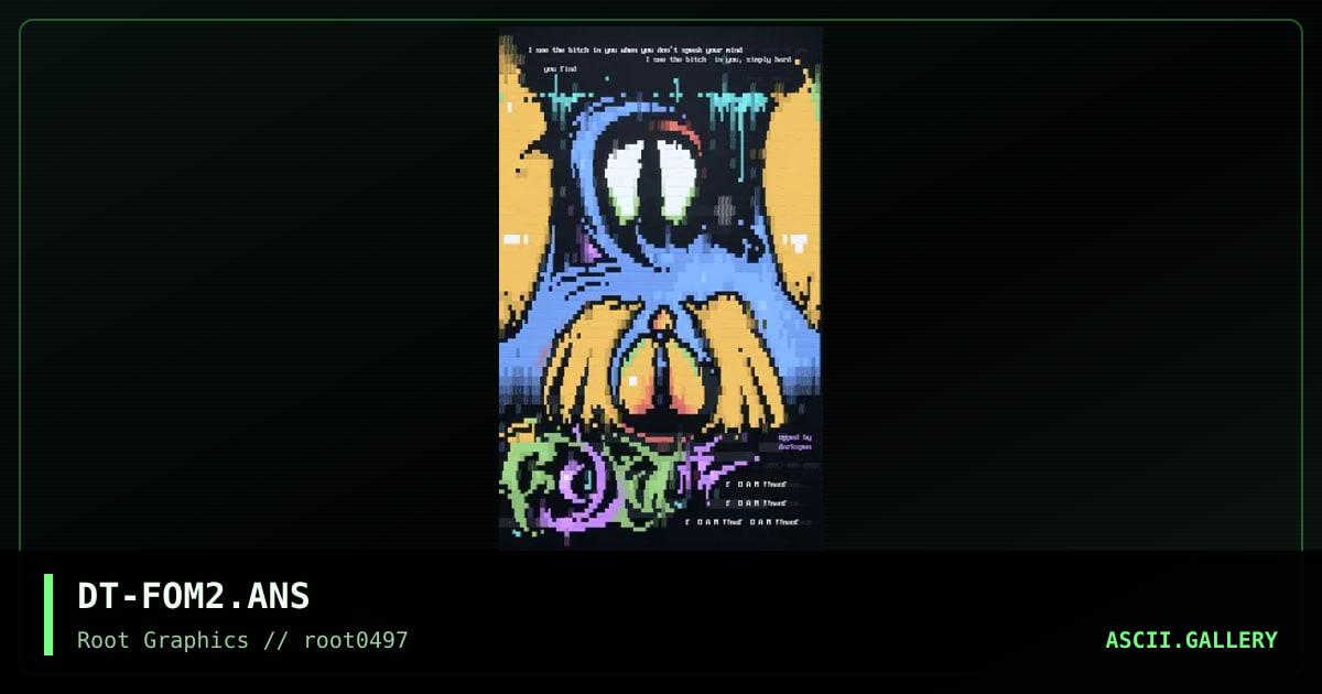 f0am painting, by defiant, 1997