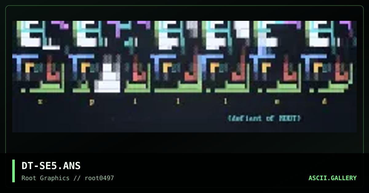 Spilled Entrails, by defiant, 1997