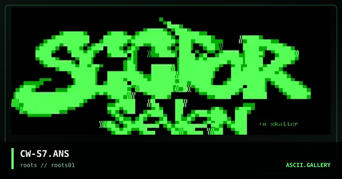 sector 7 font, by ceelow, 2008