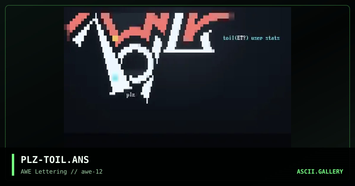 Toil, by plazz, 1997