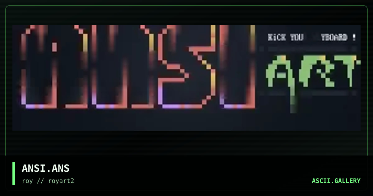 ANSI.ANS, by roy, 1994