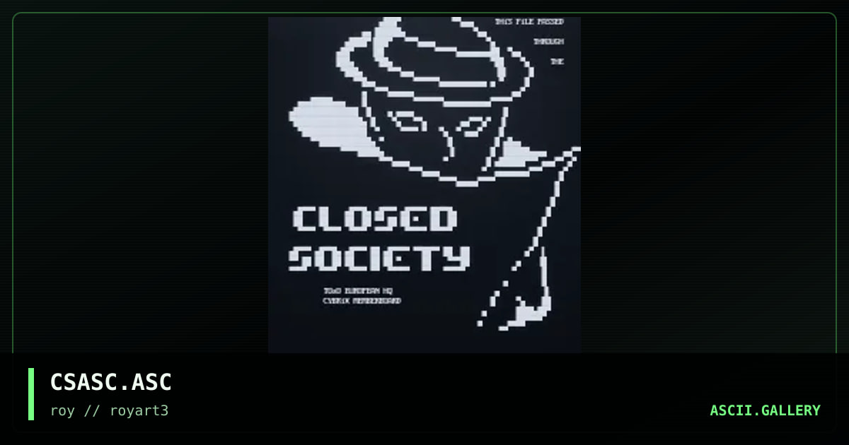 CSASC.ASC, by roy, 1994