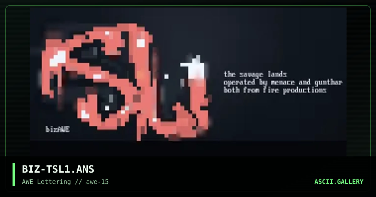 The Savage Lands, by bizzarro, 1998