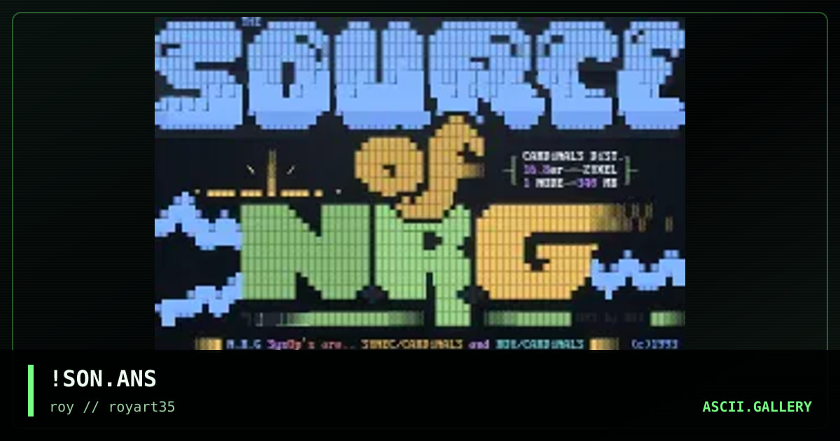 !SON.ANS, by roy, 1994