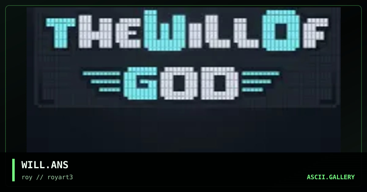 WILL.ANS, by roy, 1994