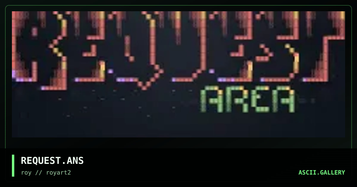 REQUEST.ANS, by roy, 1994