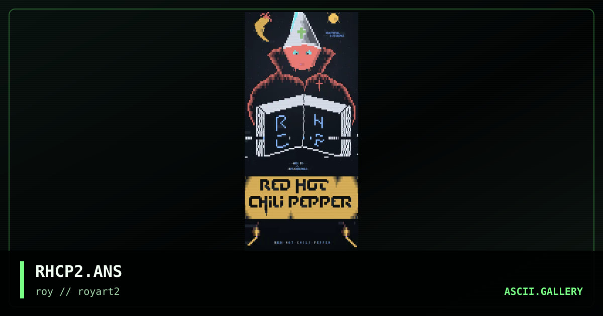 RHCP2.ANS, by roy, 1994