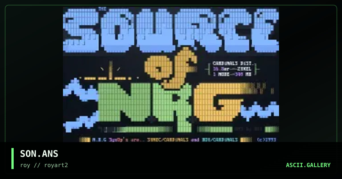SON.ANS, by roy, 1994