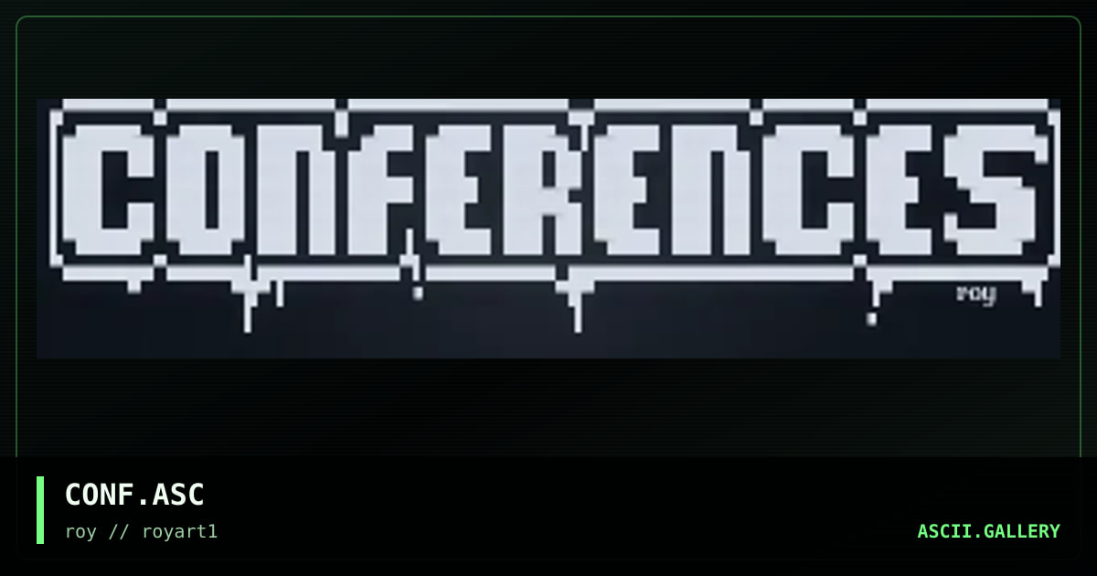 CONF.ASC, by roy, 1994