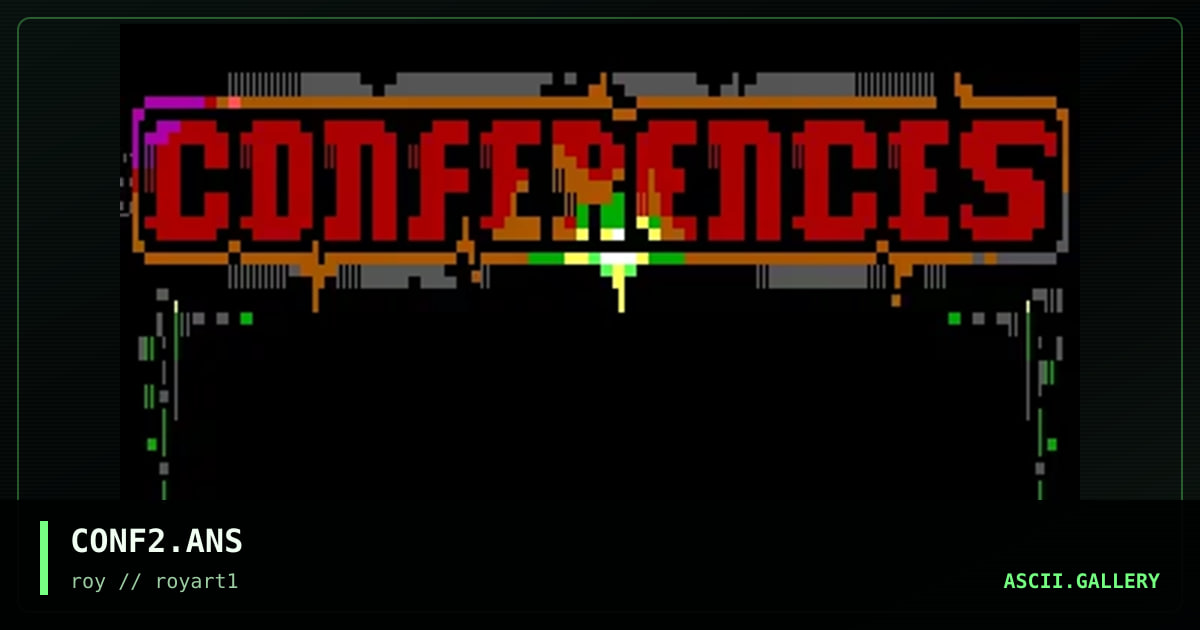 CONF2.ANS, by roy, 1994