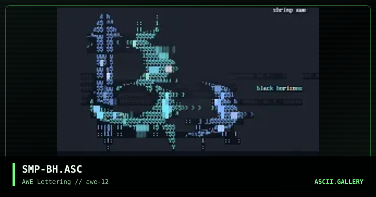 Black Horizons, by shrimp, 1997