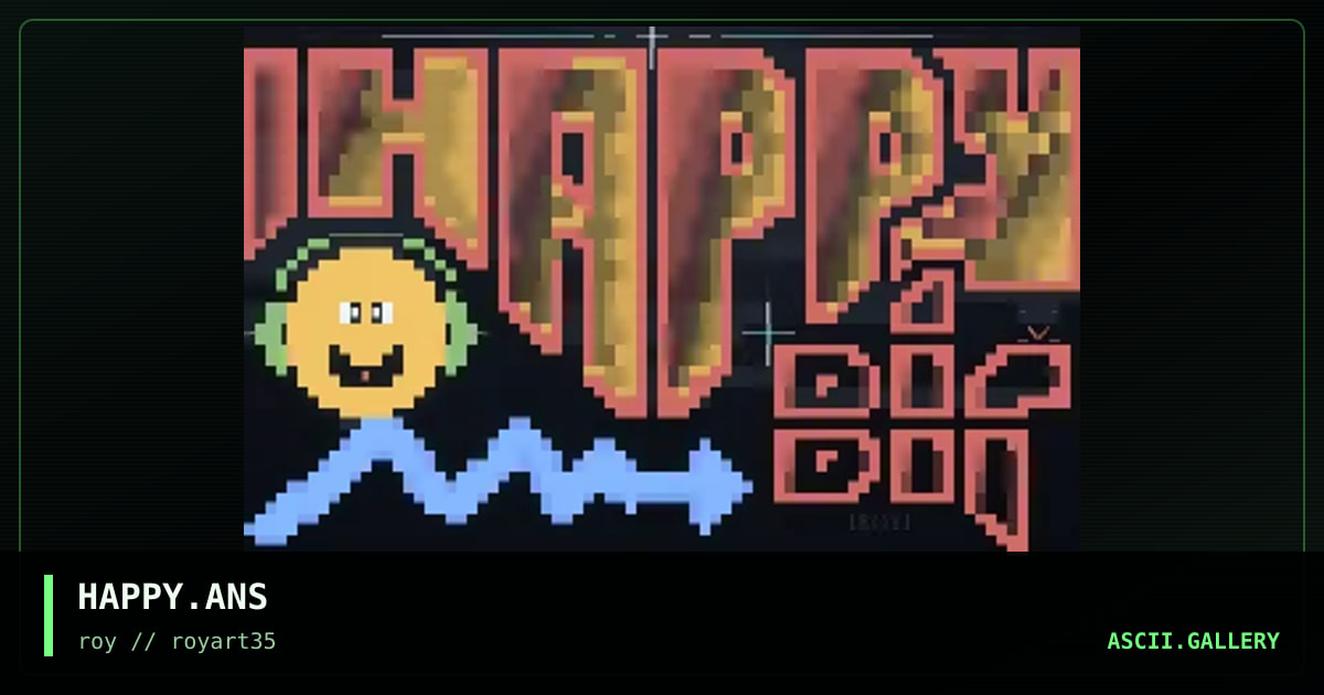 HAPPY.ANS, by roy, 1994