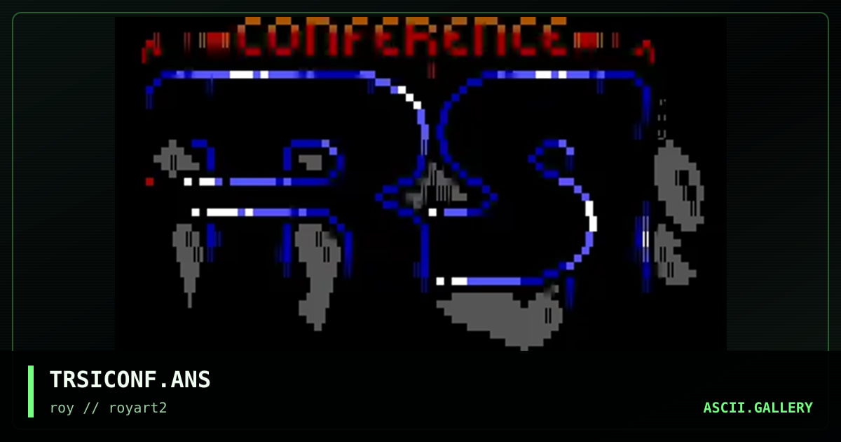 TRSICONF.ANS, by roy, 1994