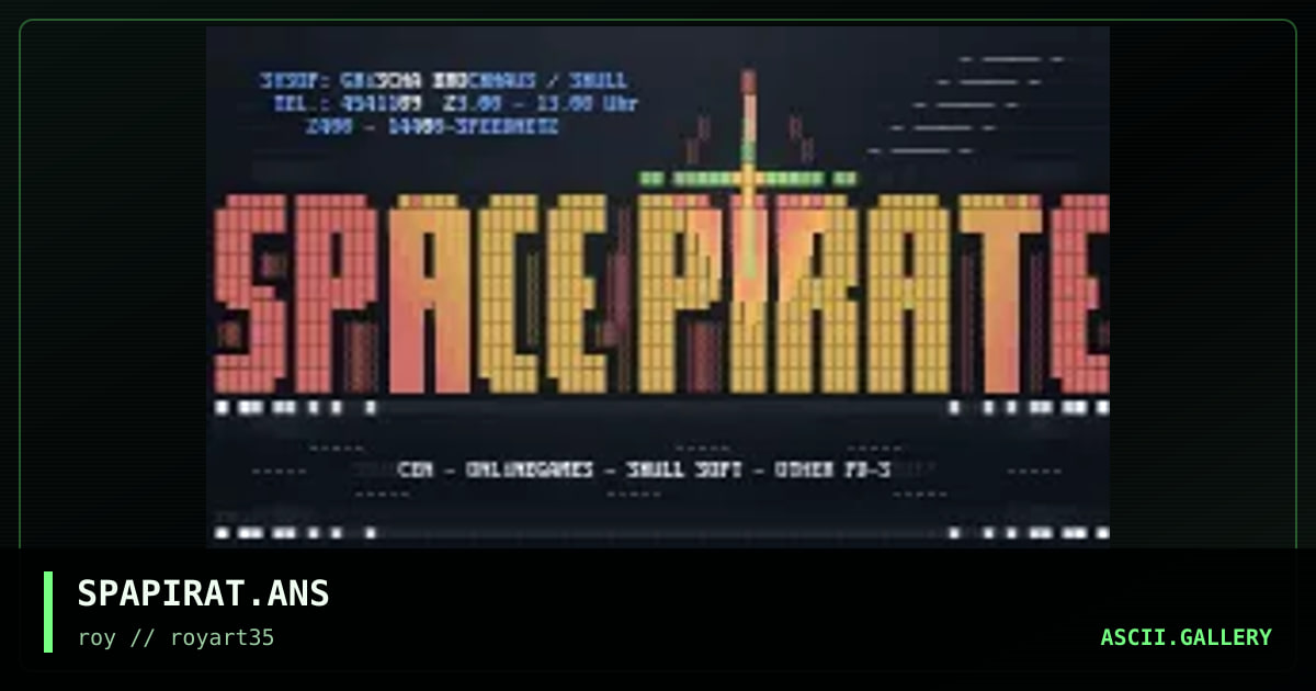 SPAPIRAT.ANS, by roy, 1994